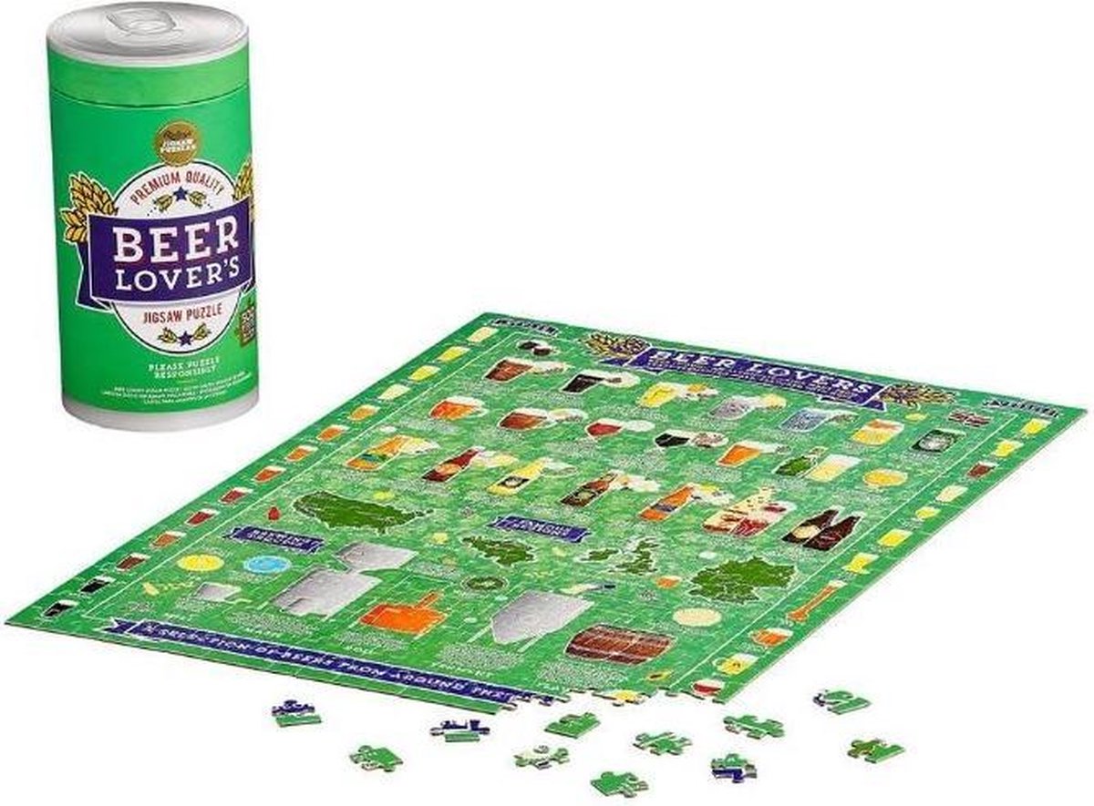 Ridleys Games Legpuzzel Beer Lovers Karton Groen 500 Stukjes